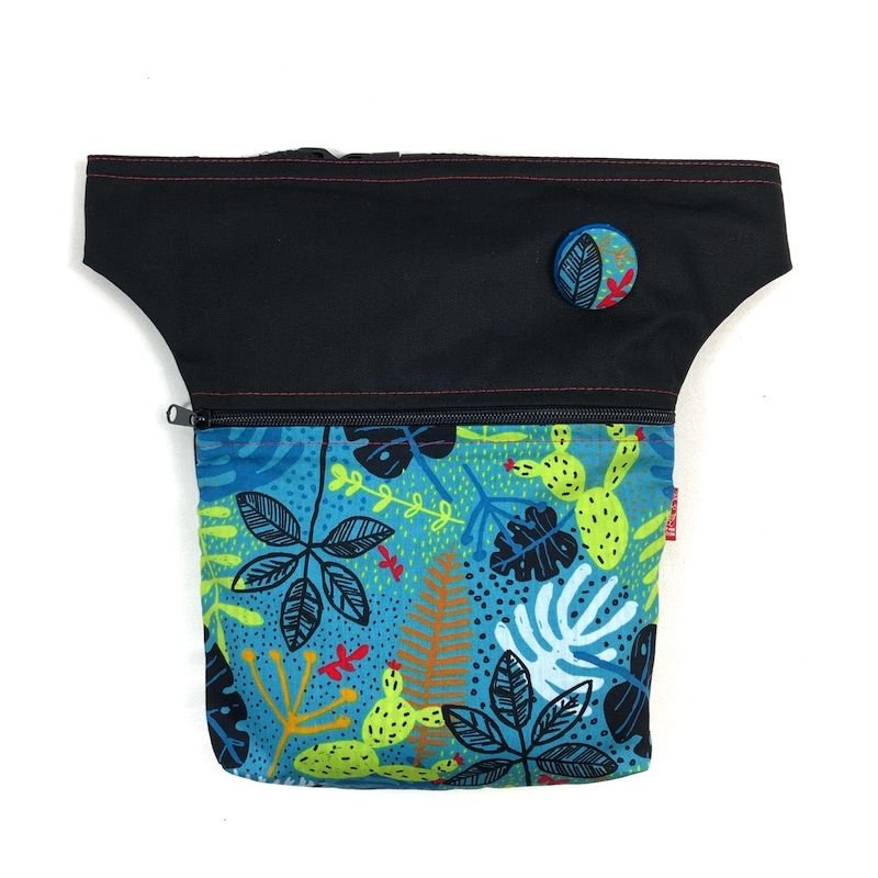 Riñonera hecha a mano - Hojas| Bicha Creativa