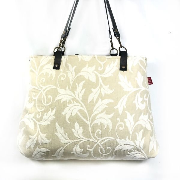 Bolso grande de mujer reversible en tela - Corina | La Bicha Creativa