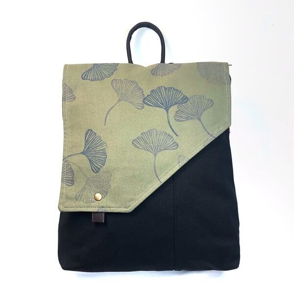 mochila sostenible eco handmade estampado natural - La Bicha Creativa - Terrania II
